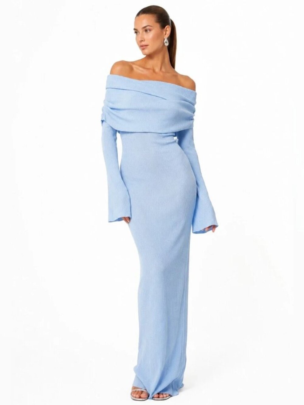 SER.O.YA Galleria Rib Knit Maxi Dress